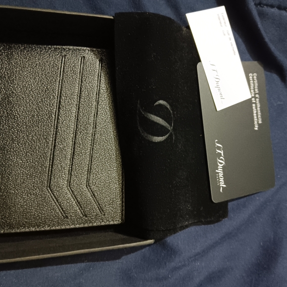 S.T. Dupont leather card holder and change holder - Picture 1 of 2